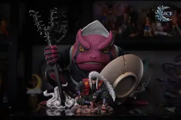 Naruto ICE Studio Jiraiya x Gamaken Resin Statue 1 1