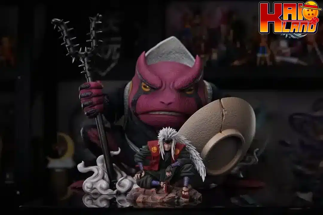 Naruto ICE Studio Jiraiya x Gamaken Resin Statue