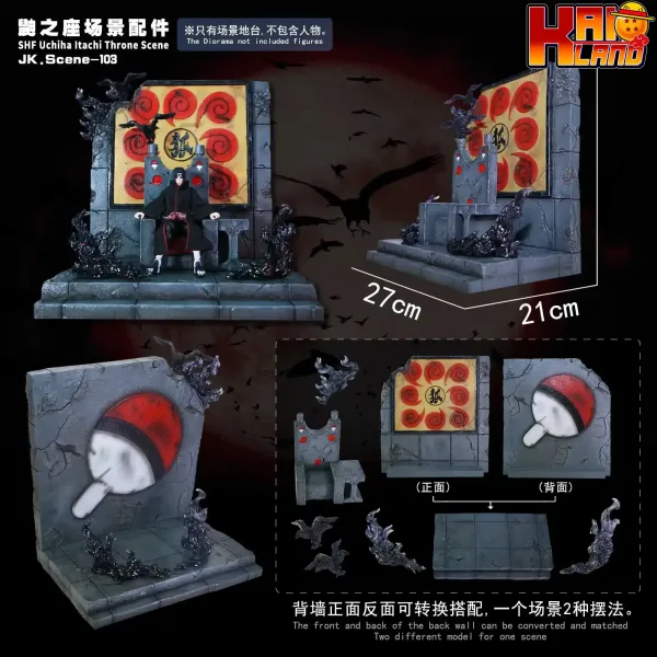 Naruto Jacksdo Studio Uchiha Itachi Scene Accessories Resin Statue 0