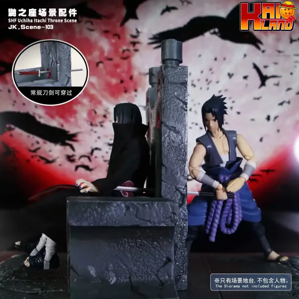 Naruto Jacksdo Studio Uchiha Itachi Scene Accessories Resin Statue 4