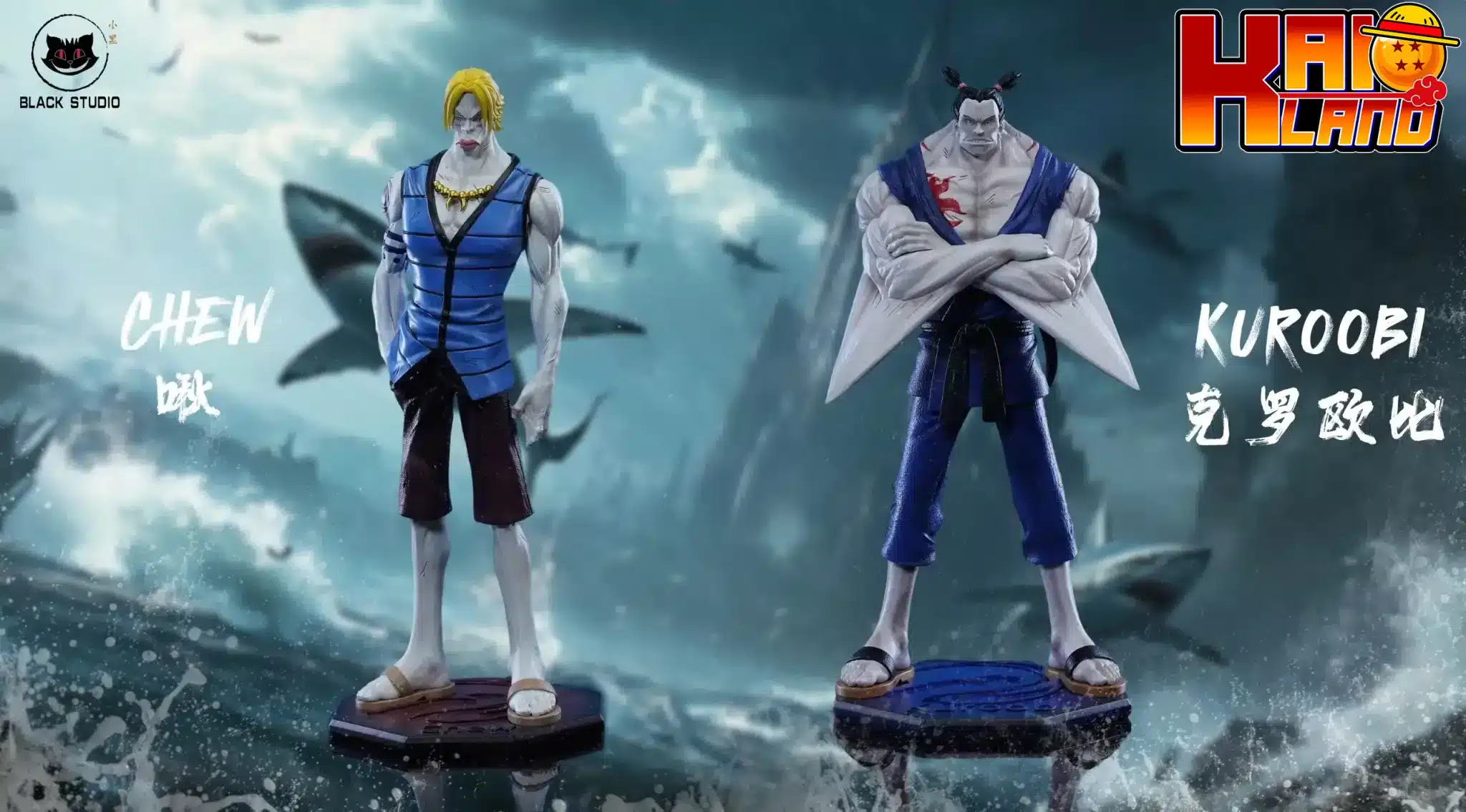 One Piece Black Studio Chew x Kuroobi Resin Statue