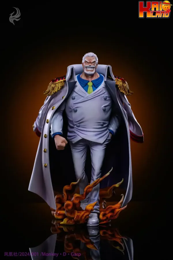One Piece Feng Huang She Studio Strong Series Monkey D Garp Resin Statue 1 scaled