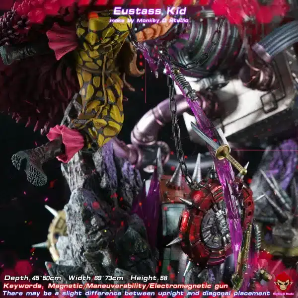 One Piece Monkey D Studio Eustass Kid Resin Statue 4
