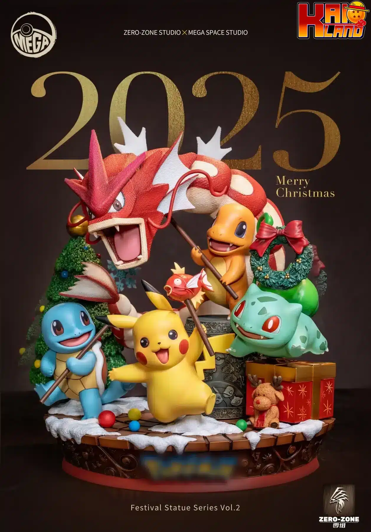 Pokemon Zero Tribe Studio New Year and Christmas Resin Statue