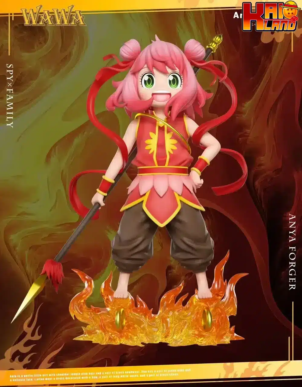 Spy of Family WAWA Studio Anya cos Nezha Resin Statue