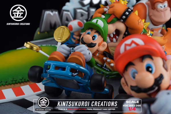 Super Mario Kintsukuroi Creations SMK Diorama Resin Statue 3 1