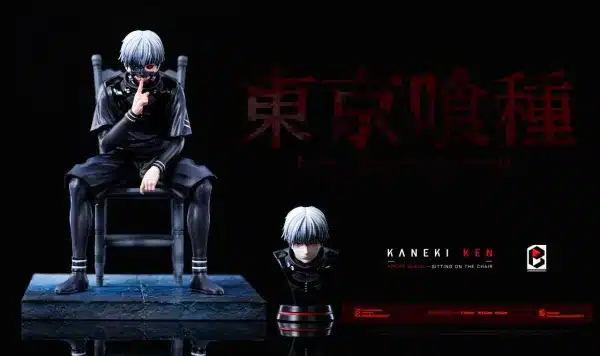 Tokyo Ghoul BW Studio Kaneki Ken Sitting On The Chair Resin Statue 2