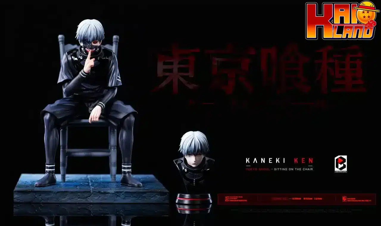 Tokyo Ghoul BW Studio Kaneki Ken Sitting On The Chair Resin Statue