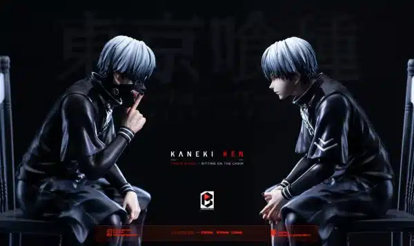 Tokyo Ghoul BW Studio Kaneki Ken Sitting On The Chair Resin Statue 4