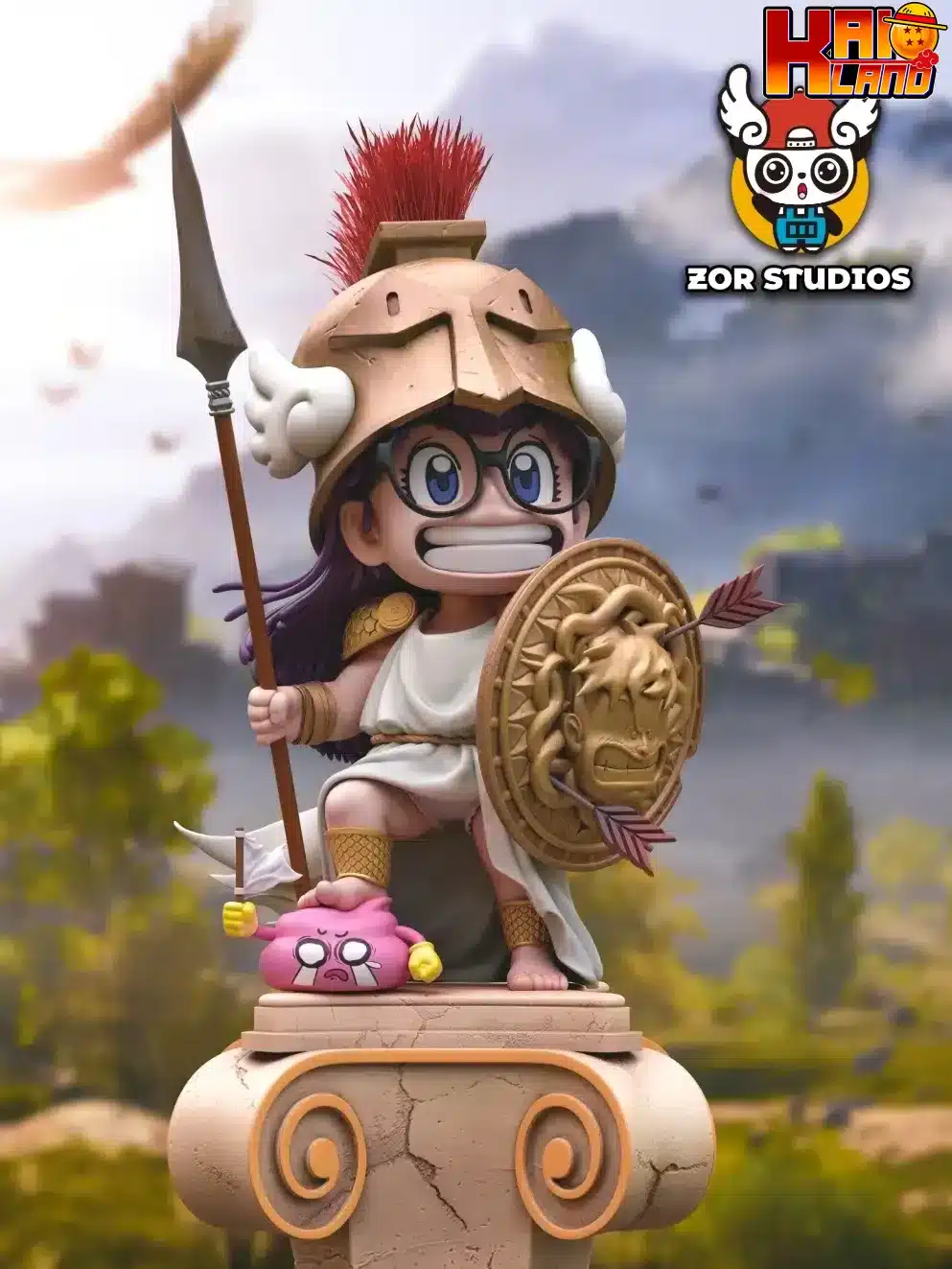 Dr Slump Zor Studio Athena Arale Greece Resin Statue