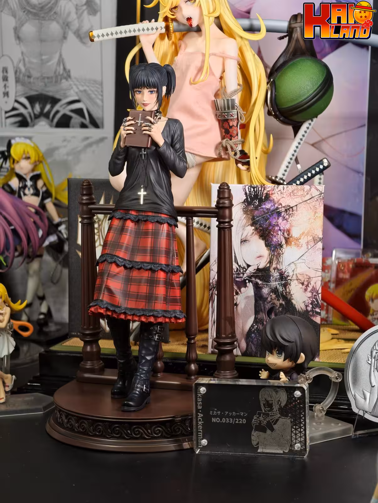 Attack on Titan Model Power Studio Gothic Costume Mikasa Ackerman Resin Statue