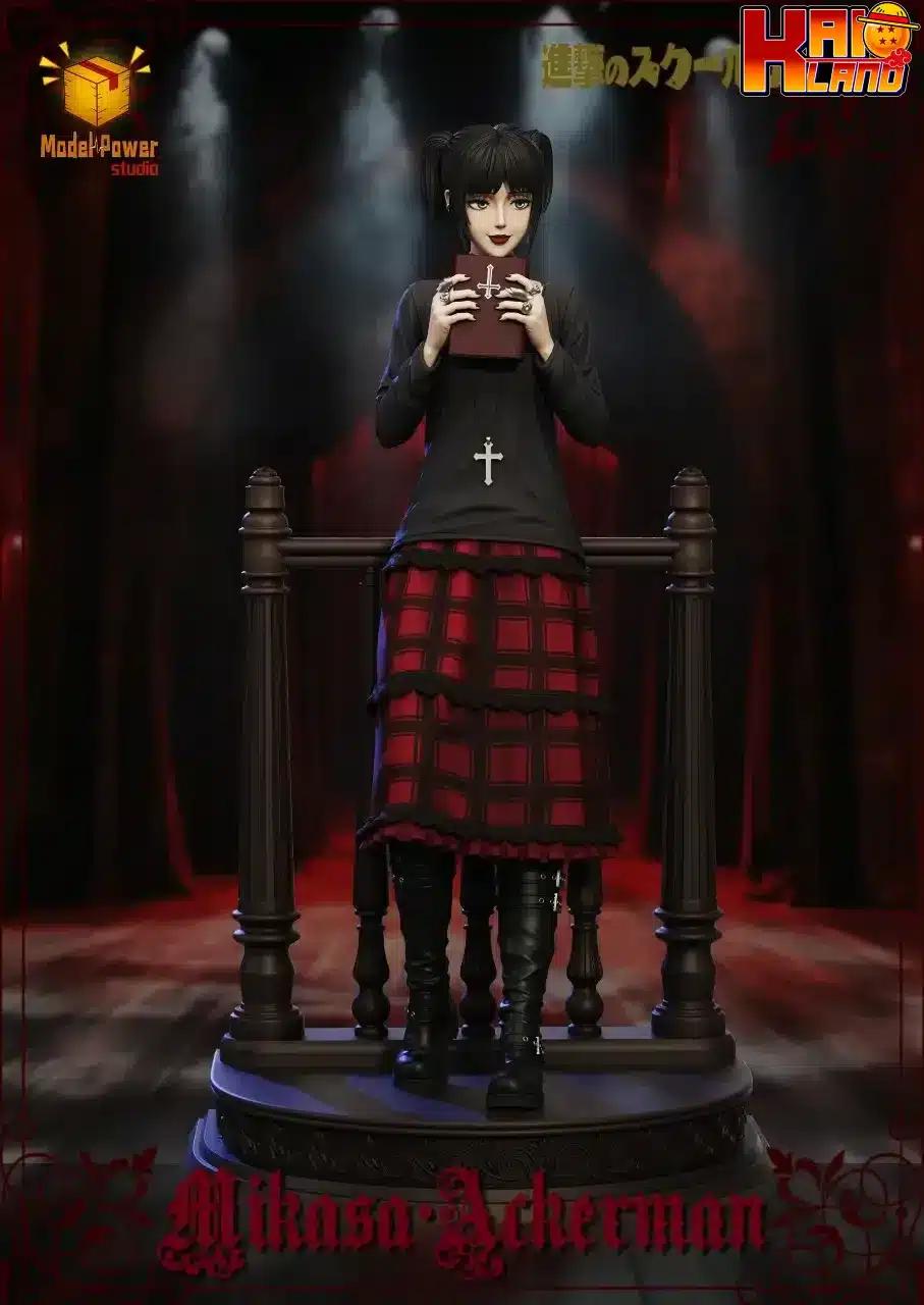 Attack on Titan Model Power Studio Gothic Costume Mikasa Ackerman Resin Statue