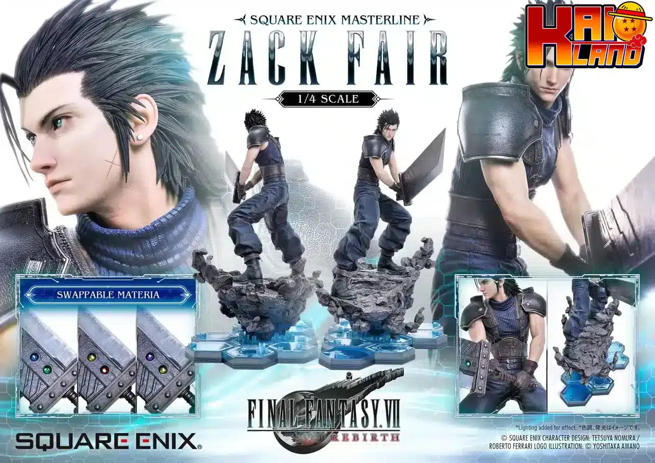 Final Fantasy Prime 1 Studio Zack Fair Licensed Resin Statue