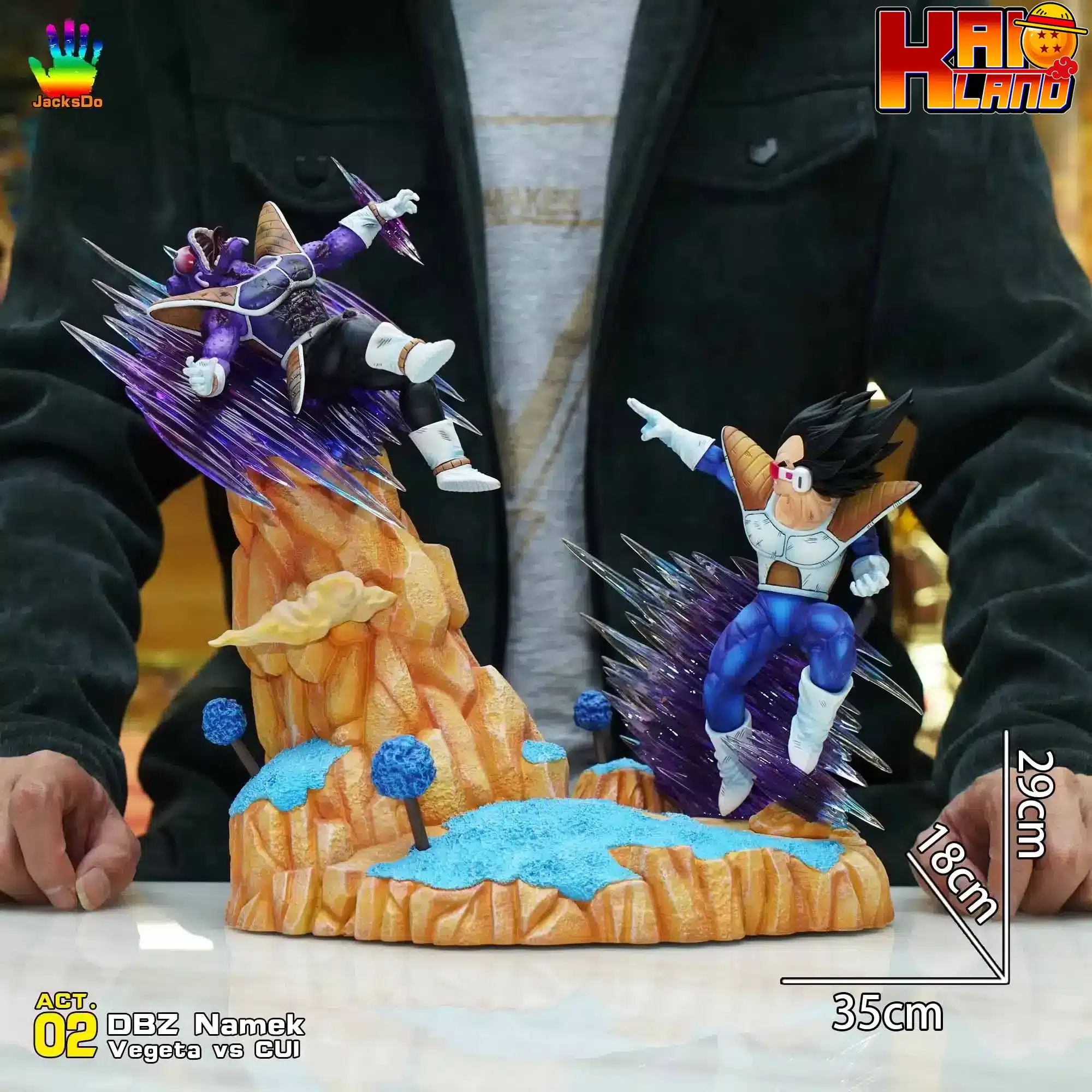 Dragon Ball JacksDo Studio Vegeta vs Cui Resin Statue