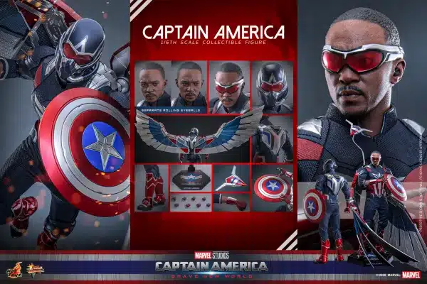 Marvel Hot toys Captain America Brave New World Sam Wilson 99
