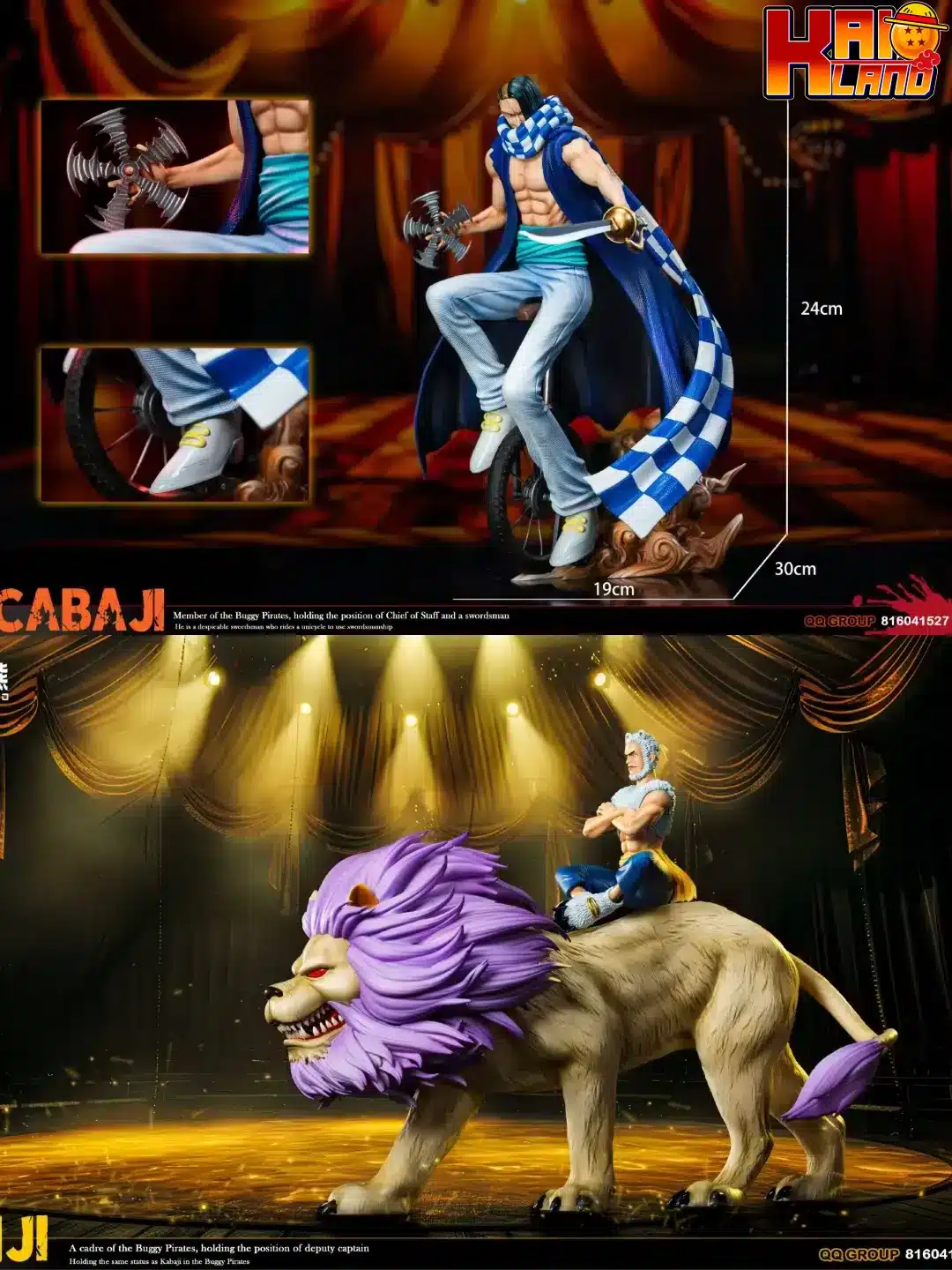 One Piece DX Studio Mohji x Cabaji Resin Statue