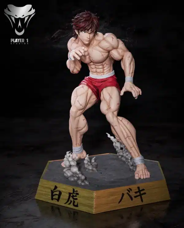 Baki The Grappler Player 1 Studio Hanma Baki Resin Statue 3