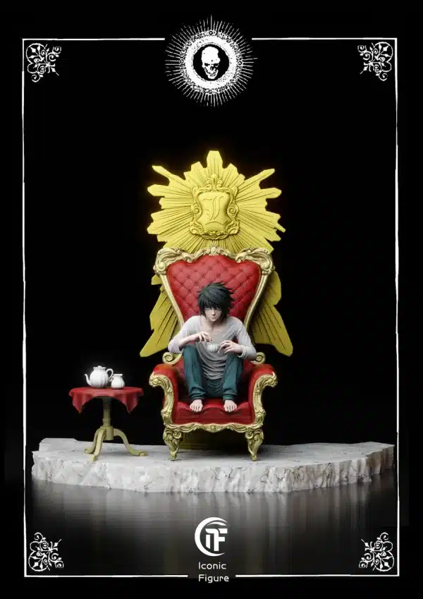 Death Note IF Studio Light Yagami x L Lawliet Resin Statue 5