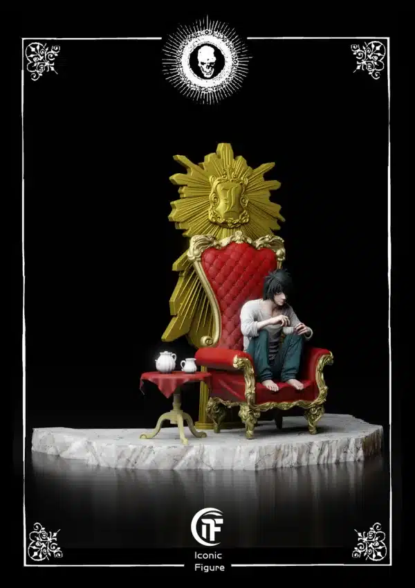 Death Note IF Studio Light Yagami x L Lawliet Resin Statue 7