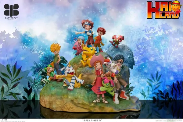 Digimon Butterfly Studio Digimon Collection Diorama Resin Statue 1 scaled