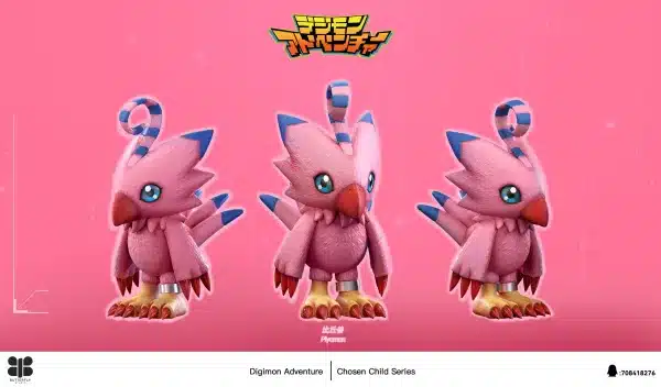 Digimon Butterfly Studio Sora Takenouchi x Piyomon Resin Statue 4
