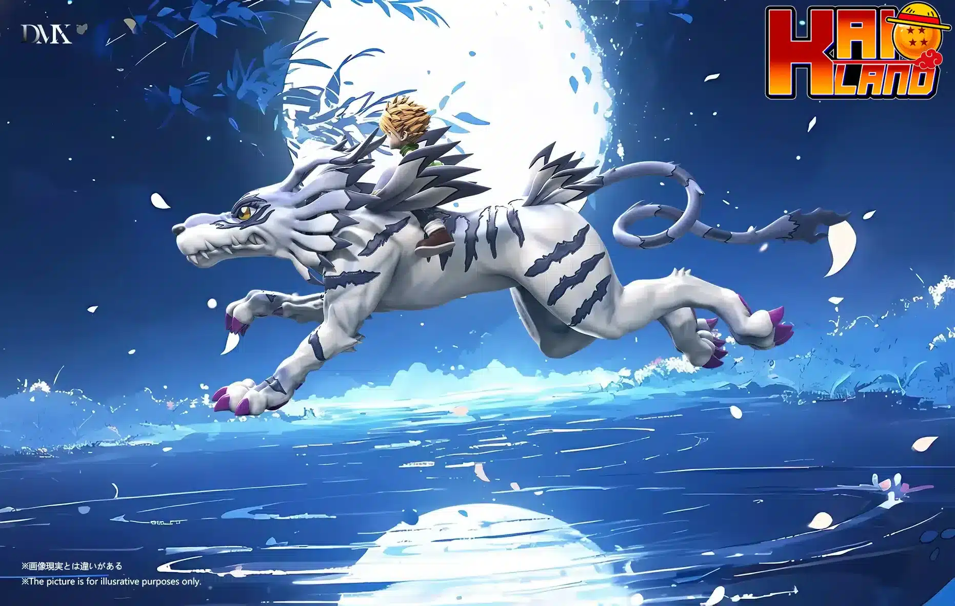 Digimon DMX Studio Garurumon x Yamato Ishida Resin Statue