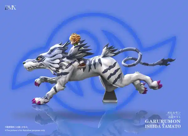 Digimon DMX Studio Garurumon x Yamato Ishida Resin Statue 3
