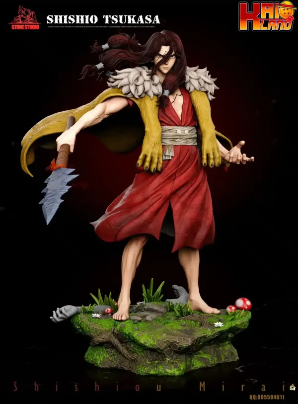 Dr Stone Stone Studio Shishio Tsukasa Resin Statue 1 scaled