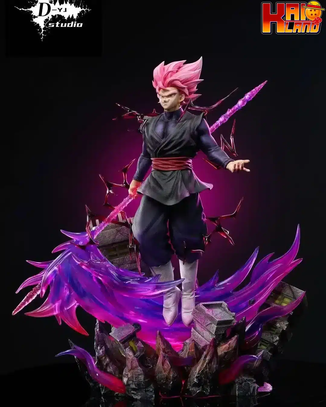 Dragon Ball D YJ Studio Goku SSJ Rose Resin Statue