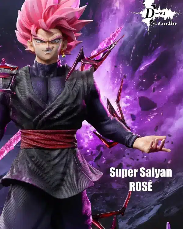 Dragon Ball D YJ Studio Goku SSJ Rose Resin Statue 2