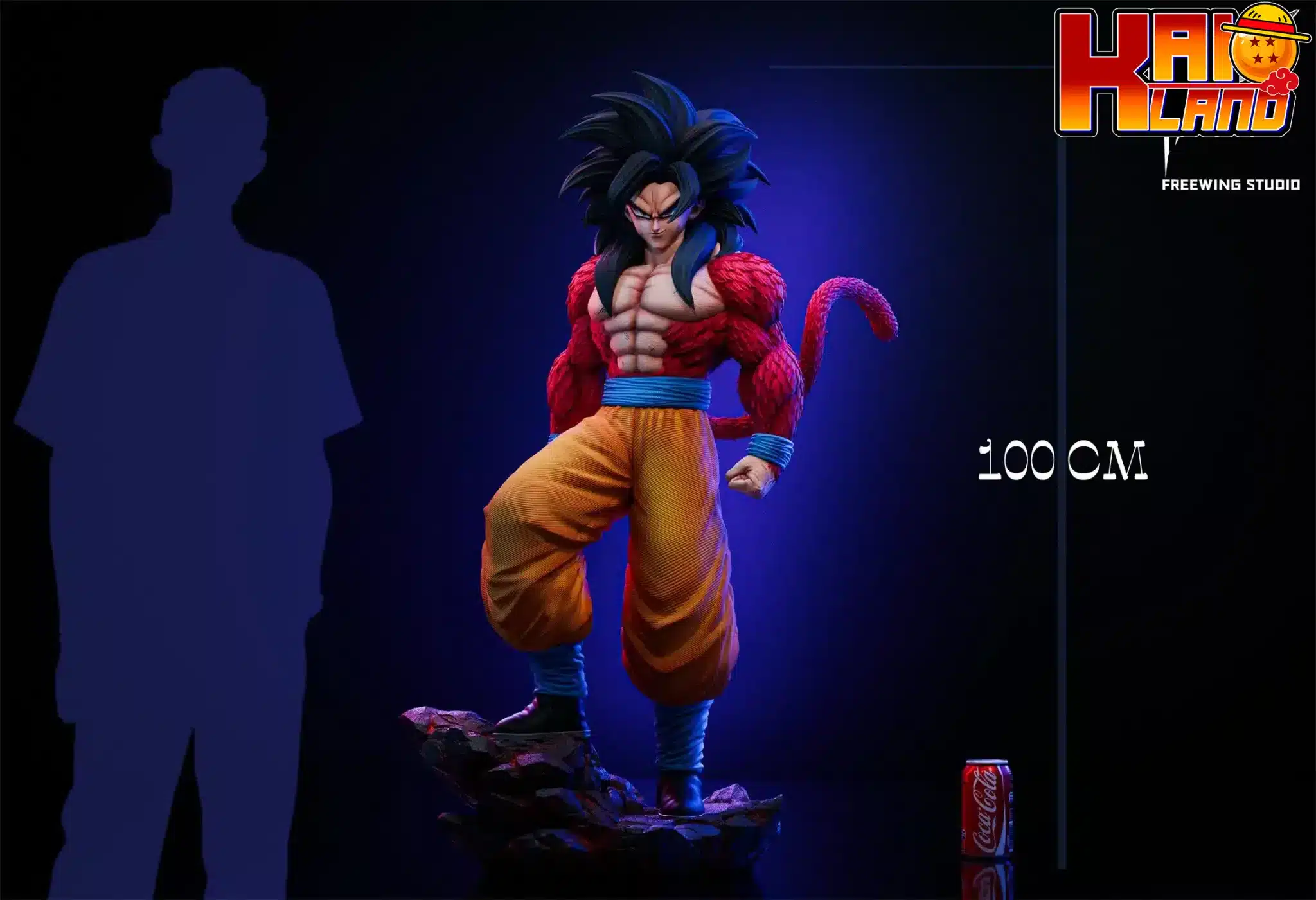 Dragon Ball Freewing Studio Super Saiyan 4 Son Goku Resin Statue