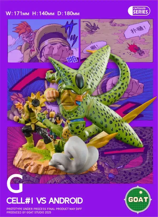 Dragon Ball GOAT Studio Cell Chapter Series Resin Statue 8