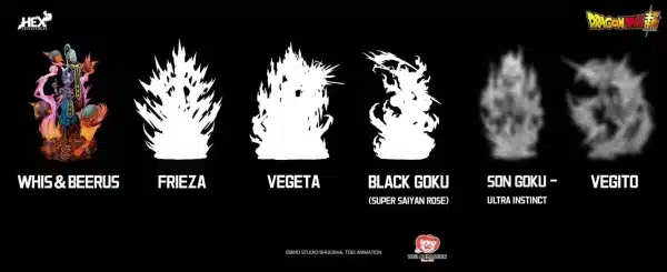 Dragon Ball HEX Collectibles x Pickstar Studio Beerus x Whis Licensed Resin Statue 8