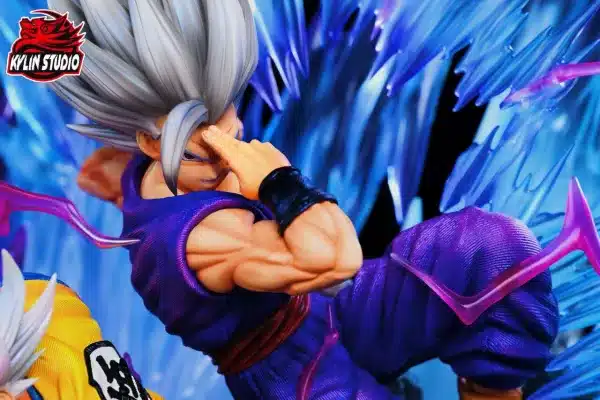 Dragon Ball Kylin Studio Goku UI X Gohan Beast Resin Statue 2