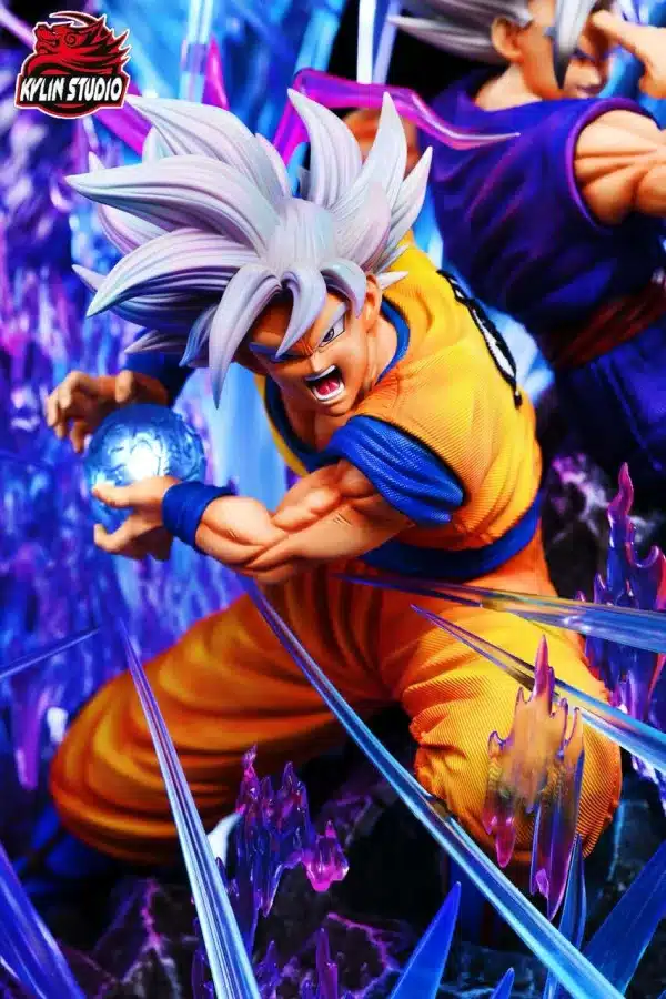 Dragon Ball Kylin Studio Goku UI X Gohan Beast Resin Statue 3