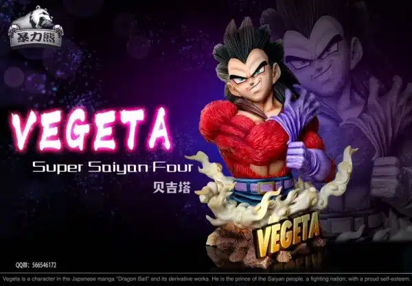Dragon Ball Violent Bear Studio SSJ4 Vegeta Resin Statue 3