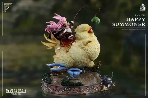 Final Fantasy XIV Sunbird Studio Lalafell Happy Summoner Resin Statue 3 1
