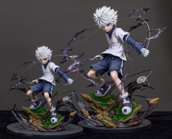 Hunter X Hunter Hunter Fan Studio Killua Zoldyck Yoyo Attack Resin Statue
