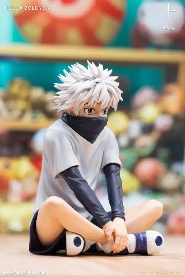 Hunter x Hunter Cross Studio Sitting Killua Resin Statue 2