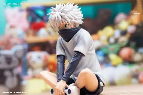 Hunter x Hunter Cross Studio Sitting Killua Resin Statue 4