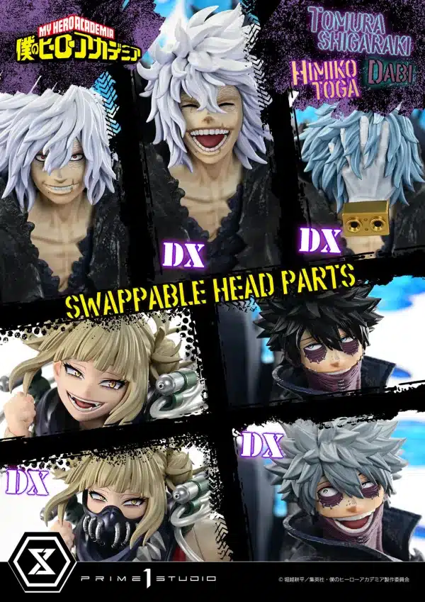 My Hero Academia Prime 1 Tomura Shigaraki x Dabi x Himiko Toga Licensed Resin Statue 4