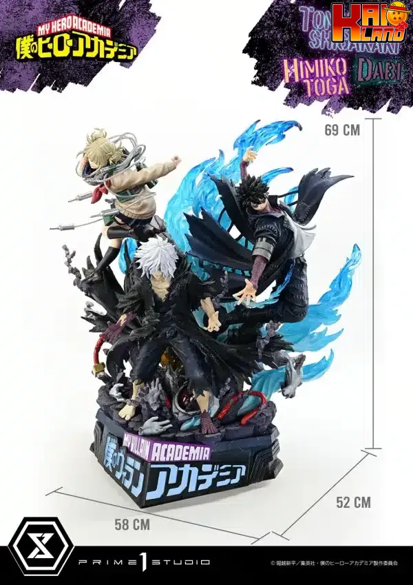 My Hero Academia Prime 1 Tomura Shigaraki x Dabi x Himiko Toga Licensed Resin Statue 6