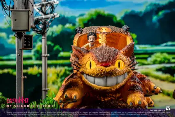 My Neighbor Totoro White Deer Studio Cat Bus Resin Statue 8