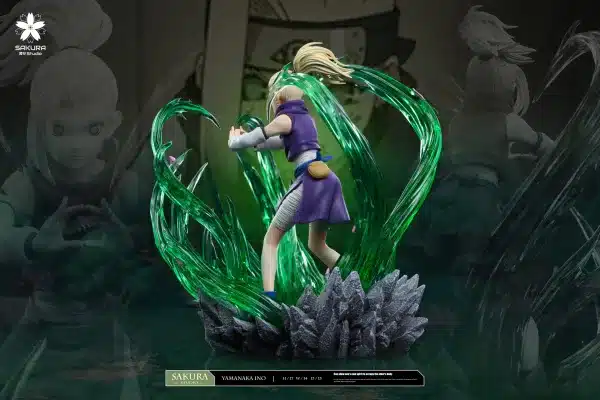 Naruto Sakura Studio Shino x Yamanaka Ino Resin Statue 7