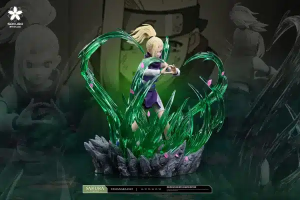 Naruto Sakura Studio Shino x Yamanaka Ino Resin Statue 8
