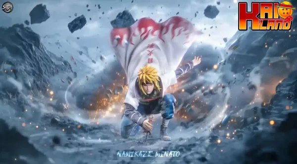 Naruto Sign Studio Fourth Hokage Minato Namikaze Resin Statue 1 scaled