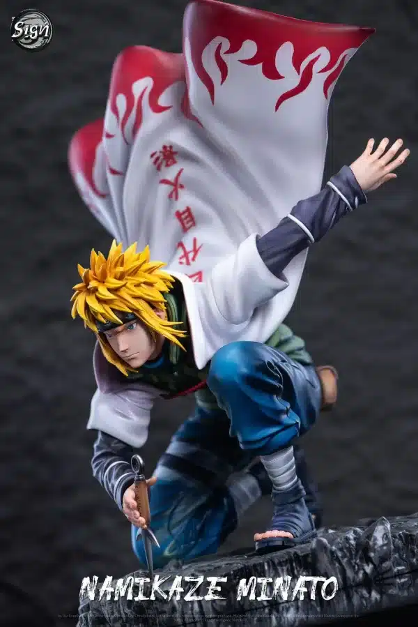 Naruto Sign Studio Fourth Hokage Minato Namikaze Resin Statue 2