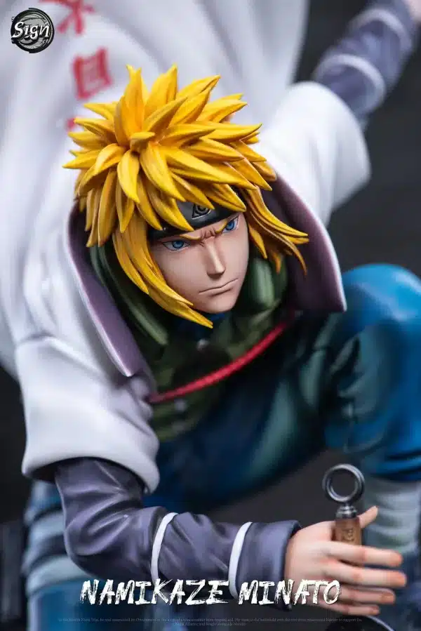 Naruto Sign Studio Fourth Hokage Minato Namikaze Resin Statue 4