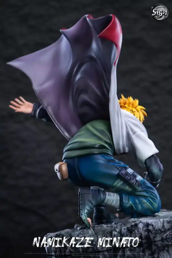 Naruto Sign Studio Fourth Hokage Minato Namikaze Resin Statue 5