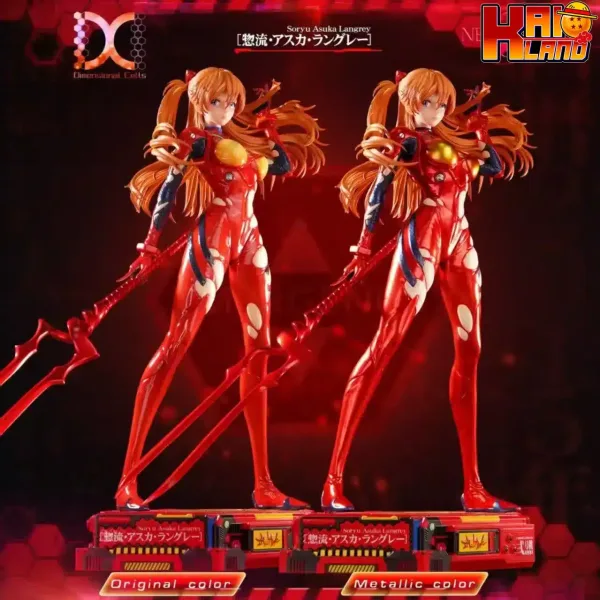 Neon Genesis Evangelion Dimensional Cells Studio Soryu Asuka Langley Resin Statue 1